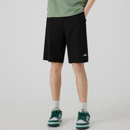 快魚(yú)2024夏男休閑褲五分中褲簡(jiǎn)潔大方?jīng)鏊孢m潮流短褲13K1007 14K1029黑色 2XL