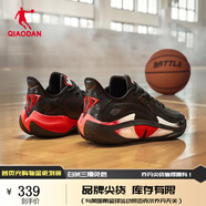 喬丹QIAODAN男鞋籃球鞋毒牙4低幫實(shí)戰緩震防滑耐磨運動(dòng)戰靴 黑色/體育紅 39