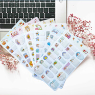 譽(yù)禾卡通防水姓名貼幼兒園小學(xué)生書(shū)本名字手寫(xiě)標簽貼自粘性標記貼指示貼可愛(ài)小清新簽名貼6款裝 5212