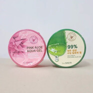 得鮮（the saem）蘆薈膠淡化痘印青春痘補水保濕修復滋潤清爽睡眠面膜面霜正品正品 得鮮蘆薈膠(綠罐+粉罐)