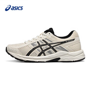 亞瑟士（asics）女子跑步鞋網(wǎng)面透氣輕便減震跑鞋運動(dòng)鞋 米白色/黑色 36