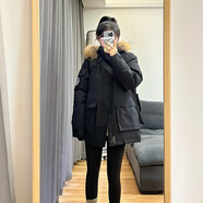 登山拓路者棉服棉襖厚外套女2025新款秋冬季夾棉衣小個子香風棒球派克服 【黑色】【棉服/美式復(fù)古外套/外套韓系慵懶風厚 加厚 S 40/45kg 【今年流行的棉服/韓系外套】