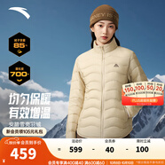 安踏雪殼羽絨服丨鵝絨輕薄羽女裝冬季新款戶外修身保暖內(nèi)膽休閑上衣 淺煙灰 【絨子含量85%-鵝絨】 XS (充絨量40)