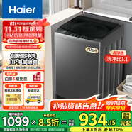 海爾（Haier）洗衣機10公斤/12公斤波輪洗衣機全自動大容量家用強勁動力洗脫一體自編程 懶人洗衣機省水省電 【塑料蓋】10公斤+超凈洗凈比1.1+電離除菌