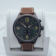 天梭（TISSOT）【二手99新】天梭(TISSOT)  杜魯爾/速馳系列 男女表二手男士腕表 自動(dòng)機械石英 瑞士名表奢侈品商務(wù)運動(dòng)手表 綠盤(pán)皮帶男表 T116.617.36.097.00