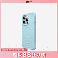 CASETIFY 純色波漾手機殼 MagSafe兼容 硅膠手機殼 適用于蘋果iPhone17/16/15 Air/Plus/Pro/Max手機保護殼 云水藍Magsafe iPhone 14 Pro