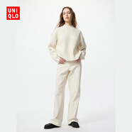 優(yōu)衣庫(kù)女裝寬松直筒牛仔褲/水洗產(chǎn)品/闊感褲新款474934 479001 479001/30淺米色 21 /150/54A