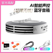 韻果新款迷你無線藍(lán)牙小音響德國小鋼炮大音量便攜式插卡音箱可插U盤  銀色+16G卡+讀卡器