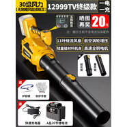萬牛充電式鼓風機強力吹風機大功率工業(yè)除塵器暴風槍鋰電吹樹葉機吹雪 30級風力無刷颶風超續(xù)航王12999T