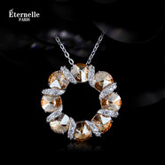 Eternelle&Rasine法國(guó)永恒Eternelle時(shí)尚鎖骨鏈女吊墜摩天輪925純銀項(xiàng)鏈生 【925銀升級(jí)版】氣質(zhì)香檳