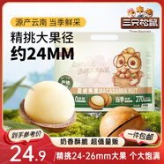 三只松鼠夏威夷果500g/袋 堅果炒貨干果約24-26mm大果休閑零食送禮 