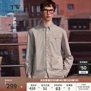 Teenie Weenie Men小熊男裝休閑襯衫春季長(cháng)袖上衣簡(jiǎn)約風(fēng)外套男士 軍綠色 M 170