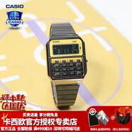 卡西歐（CASIO） 男表女表卡西歐手表男女情侶表學(xué)生時尚運動表太陽能雙顯電子表 CA-500WEGG-9BDF潮流黑 可計算器
