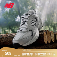 NEW BALANCE NB530官方老爹鞋男鞋女鞋情侶復(fù)古網(wǎng)鞋秋冬透氣網(wǎng)面運動休閑鞋 米白/金屬銀MR530KA 建議拍小半碼 36 (腳長22cm尺碼詳詢客服)