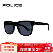 POLICE全框男款SPLE37N太陽鏡潮搭開車防曬防紫外線墨鏡56700P亮黑色