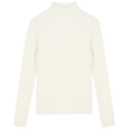 VEGA CHANG仿貂絨針織毛衫女2025秋冬新款小個(gè)子顯瘦氣質(zhì)打底上衣 淺米杏 均碼