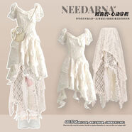 波西米亞風(fēng)不規則荷葉邊洋裝子女夏季旅游穿搭度假風(fēng)收腰仙女裙 20252025洋裝夏日絕美小裙子夏季女裝川西穿搭 S S