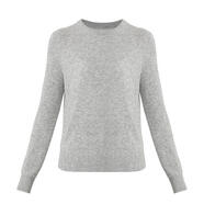 AMASS/阿瑪施冬季新款羊絨保暖時(shí)尚百搭氣質(zhì)修身套頭針織衫538071 淺灰色 2 均碼