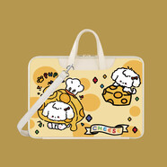 皮爾凡尼 PEELLE FIONA適用于榮耀X16Plus銳龍版電腦包肩帶款可斜挎女手提防水適用蘋果m 芝士狗狗黃[肩帶款]送鼠標(biāo)墊 13英寸