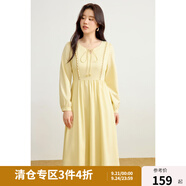獨(dú)束大碼女裝法式慵懶感連衣裙兩件套2025春優(yōu)雅氣質(zhì)馬甲連衣裙套 麥稈黃（連衣裙） 2XL (尺碼：4)