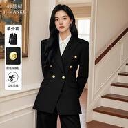 韓曼柯（HANMANKE）高端西裝外套女商務(wù)面試職業(yè)正裝西服小個(gè)子穿搭日常通勤時(shí)尚外套