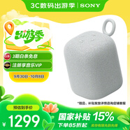 索尼（SONY）LinkBuds音樂(lè )盒 【國家補貼】質(zhì)感人聲無(wú)線(xiàn)藍牙音箱 家居藝術(shù) 家用室內桌面禮物音響 淡灰色 音箱