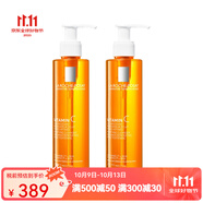 理膚泉（LA ROCHE-POSAY）維C煥顏潔面啫喱 200ml 溫和清潔保濕平滑 兩瓶 200ml
