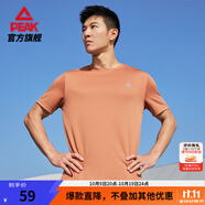 匹克速干衣短袖t恤男夏季新品跑步健身運(yùn)動(dòng)冰絲短袖吸濕透氣冰感短t 【綜訓(xùn)速干2167】秋桔色 2XL (185)
