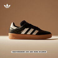 adidas「T頭鞋」SAMBA XLG板鞋德訓鞋面包鞋男女阿迪達斯三葉草   黑色/白色   42