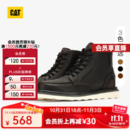 CAT卡特馬丁靴工裝靴男鞋經(jīng)典款BRAVADO輕戶外復(fù)古時(shí)尚牛皮機(jī)車靴 黑色P712947 41