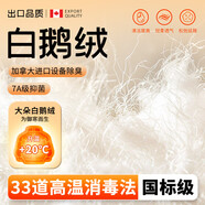 VA散裝羽絨95大朵白鵝絨原料一斤裝國標(biāo)被90白鴨絨服填充物鵝吊吊絨 99頂級5A大朵精品鵝絨 （精洗+烘干) 500g（一斤價格）