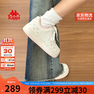 卡帕（Kappa）女鞋秋季2025新款透氣小白鞋子女款休閑運(yùn)動(dòng)板鞋女潮鞋 奶茶粉 37