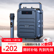 山水（SANSUI）Q7無線藍(lán)牙音箱戶外大音量廣場(chǎng)舞音響手提便攜式小型家用K歌音樂播放器地?cái)倲[攤收款喇叭 單麥版
