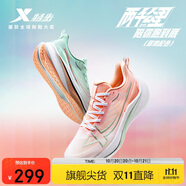 特步【鴛鴦】兩千公里三代女跑鞋網(wǎng)面透氣輕便減震耐磨體測運(yùn)動鞋
