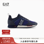 EMPORIO ARMANI/阿瑪尼官方旗艦EA7/新款男女情侶拼接厚底戶外休閑運(yùn)動鞋秋冬 MZ184-深藍(lán)色/藏青色 40 ( IT 7 | 40)
