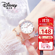 迪士尼（Disney）女士手表時(shí)尚雙日歷少女腕表生日情人節(jié)開學(xué)禮物送女生愛心禮盒裝