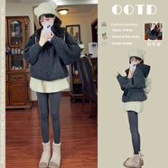 UR H2025ur新款ur一整套開(kāi)春穿搭感小個(gè)子好看獨特漂亮韓劇三件套裝女 【兩件套】毛衣+短褲【今年流行毛衣/毛衣慵懶感冬季 S 【贈運費險 免費試穿】