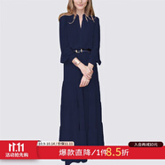 MeetMetro瑪依爾法式仙女連衣裙女2025秋新款高端氣質(zhì)純欲風(fēng)裙子禮服長(zhǎng)裙 藏藍(lán)【現(xiàn)貨】 XL