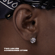 S925純銀六爪鉆石耳釘歐美嘻哈風(fēng)格男女百搭款 S925純銀耳釘 925 8mm___一對