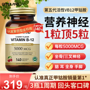 Oppuland葉酸維生素b12片甲鈷胺片營(yíng)養神經(jīng)的藥成人修復腰椎耳鳴神經(jīng)痛 【強效升級】葉酸甲鈷胺 雙倍滋養 140粒*1瓶
