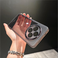 特七 適用vivo y500pro手機殼Y500透明y500i保護套帶鏡頭膜全包防摔硅膠軟殼防滑高清保護殼手機套網(wǎng)紅 【透黑】自帶鏡頭膜&超薄防摔 vivoY500