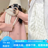 暖冬鴨鴨羽絨服內(nèi)膽雙面絨毛呢大衣女中長款秋冬慵懶風(fēng)加厚小個子呢子外套 粉色 90白鴨絨 XL  建議140-170斤