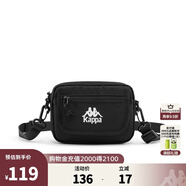 卡帕（Kappa）單肩包情侶男女斜挎包運動小單肩K0CX8BX70 黑色-990 J