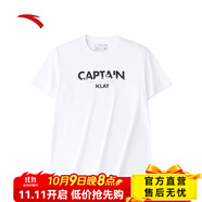 安踏（ANTA）短袖T恤男舒適運動(dòng)上衣152421143 純凈白-1 S