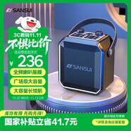 山水（SANSUI）D70廣場舞音響無線藍(lán)牙音箱戶外便攜音響移動(dòng)大功率音響大音量音箱電木吉他民謠樂器音箱無麥