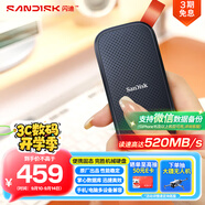 閃迪（SanDisk）480GB Type-c USB3.2移動(dòng)固態(tài)硬盤(pán)（PSSD）E30高速 移動(dòng)SSD 讀速520MB/s 兼容手機筆記本電腦