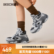 斯凱奇（Skechers）女士休閑老爹鞋167987 灰色/GRY 37