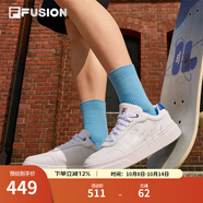 FILA FUSION 斐樂潮牌板鞋小白鞋男輕便百搭運(yùn)動(dòng)夏季休閑鞋子 【男】斐樂白/深邃藍(lán)-WD 41