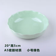 盛廣達水果盤(pán)客廳家用茶幾果盤(pán)辦公室用零食密胺塑料新款果盆糖果 小號馬卡龍綠色