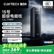 CUKTECH酷態(tài)科【3C認證可上飛機】15號超級電能柱Ultra20000毫安時(shí)充電寶140W多口210W快充支持小米筆記本